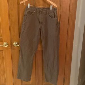 Relaxed Fit Sanded Duck Carpenter Pants Green 32x32